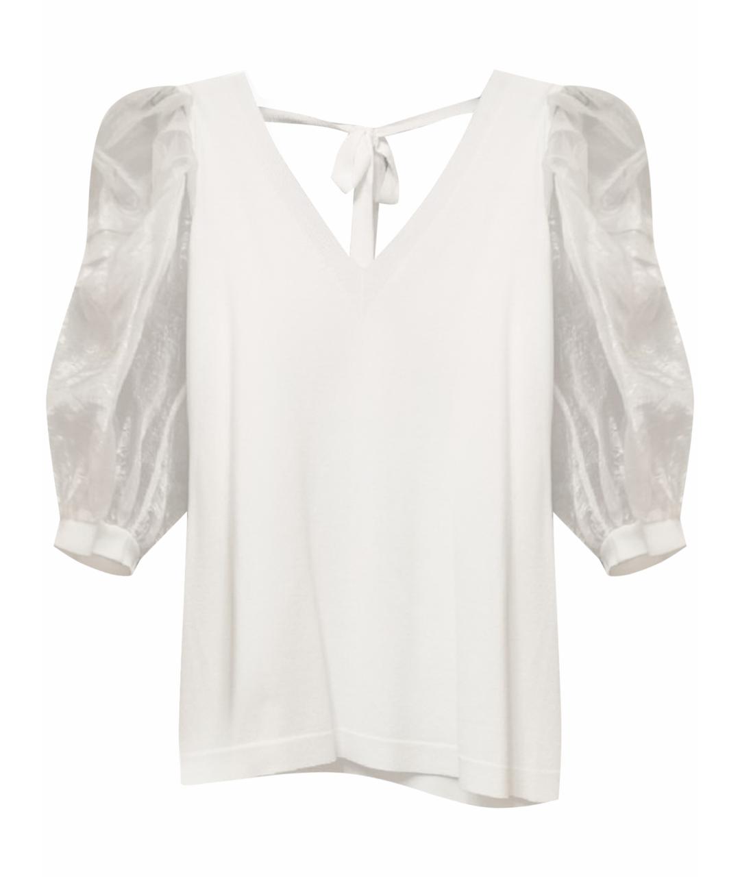 D.EXTERIOR Белый вискозный джемпер / свитер, фото 1