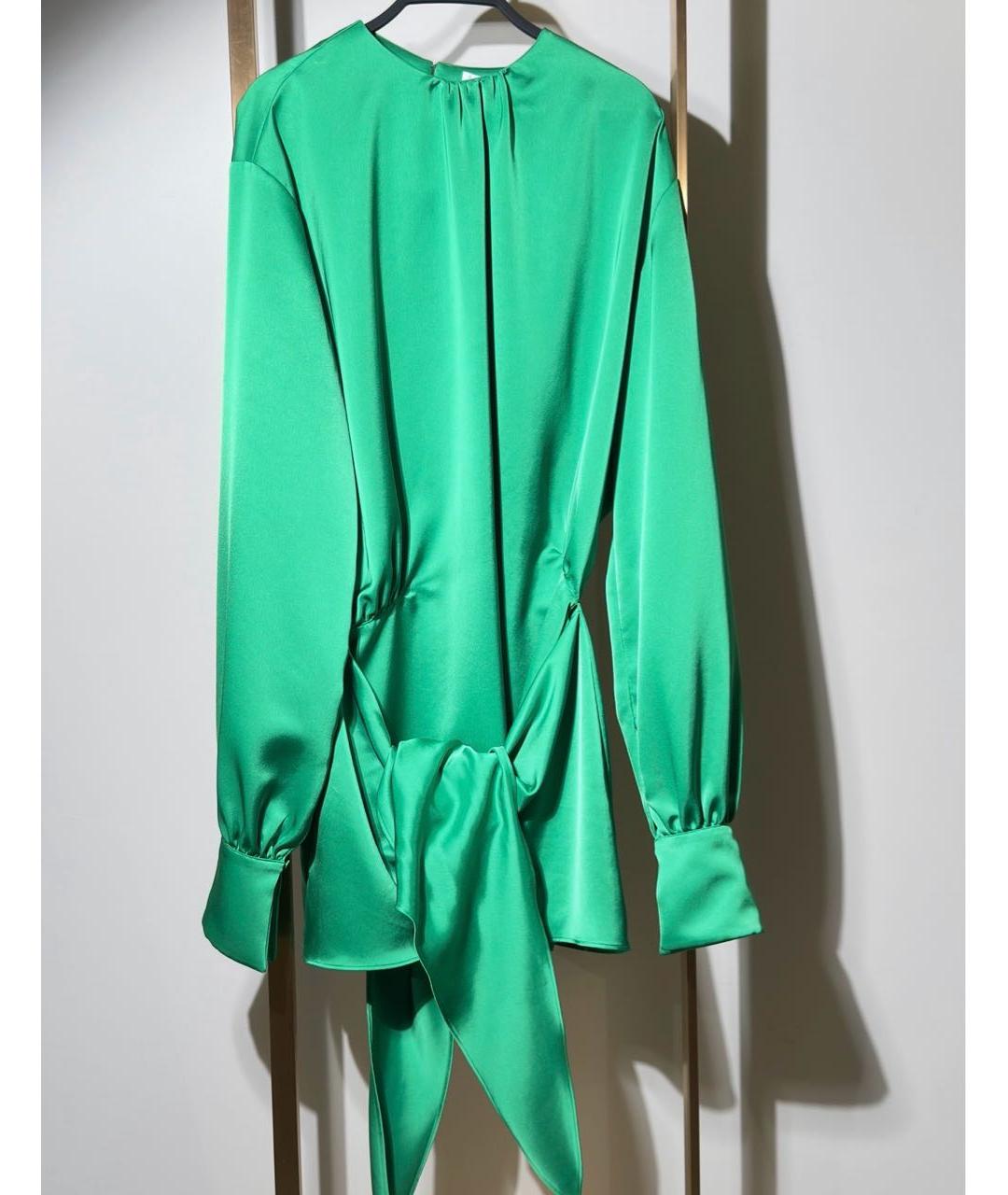 THE ATTICO Зеленые полиэстеровое коктейльное платье, фото 6