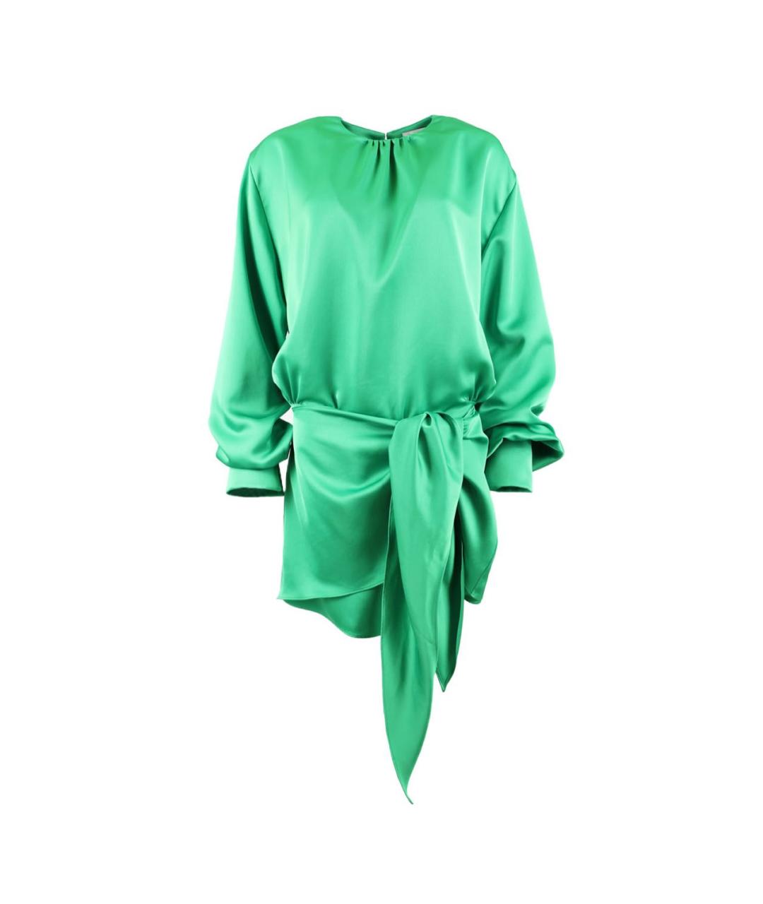 THE ATTICO Зеленые полиэстеровое коктейльное платье, фото 1