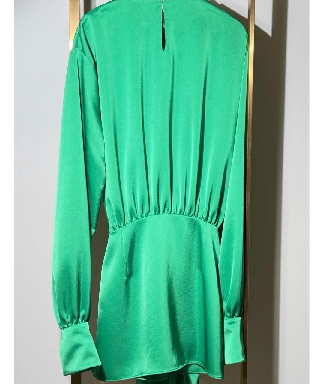 THE ATTICO Зеленые полиэстеровое коктейльное платье, фото 2