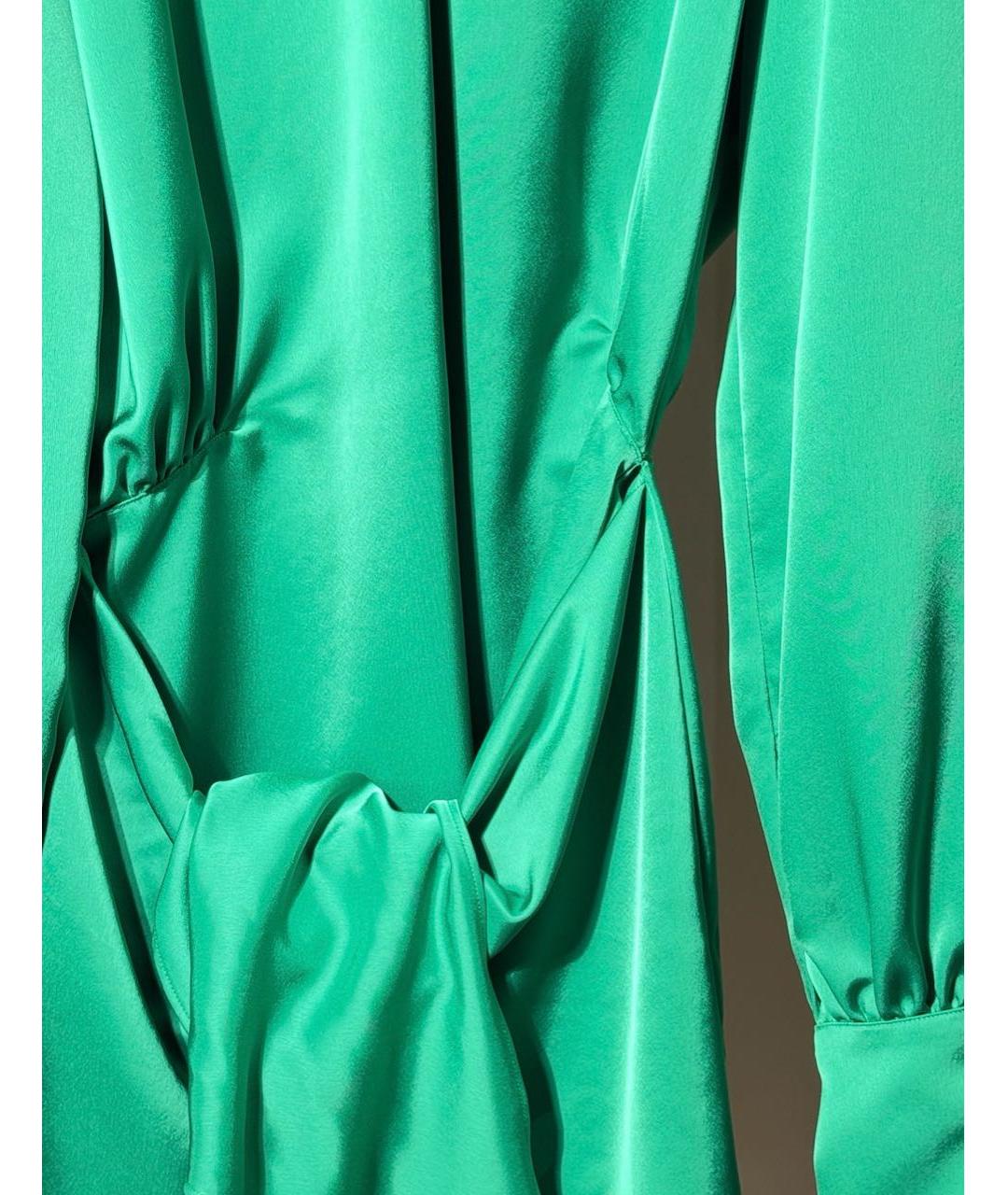 THE ATTICO Зеленые полиэстеровое коктейльное платье, фото 4