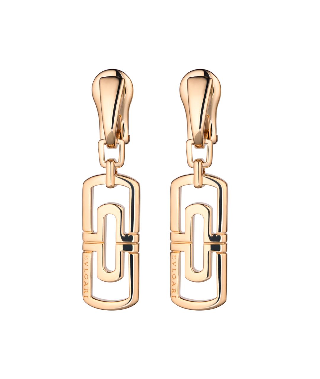 BVLGARI Золотые серьги из желтого золота, фото 2