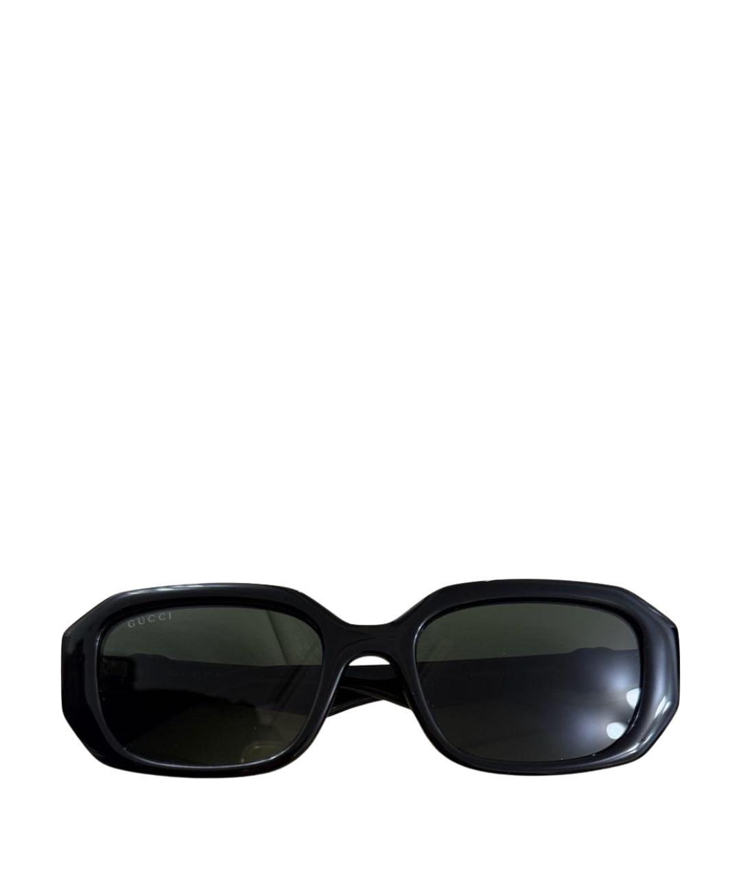 GUCCI Черные пластиковые солнцезащитные очки, фото 1