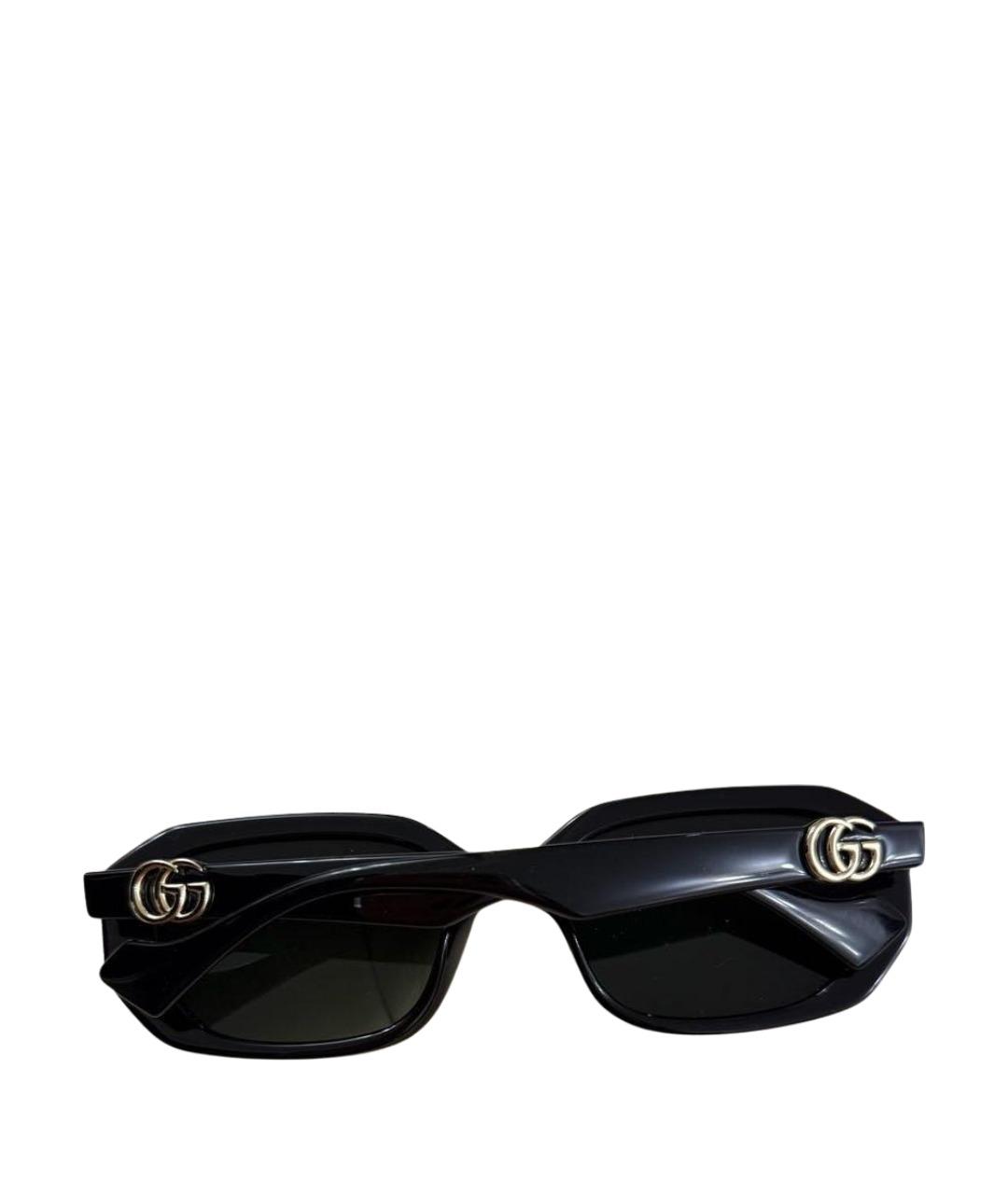 GUCCI Черные пластиковые солнцезащитные очки, фото 2