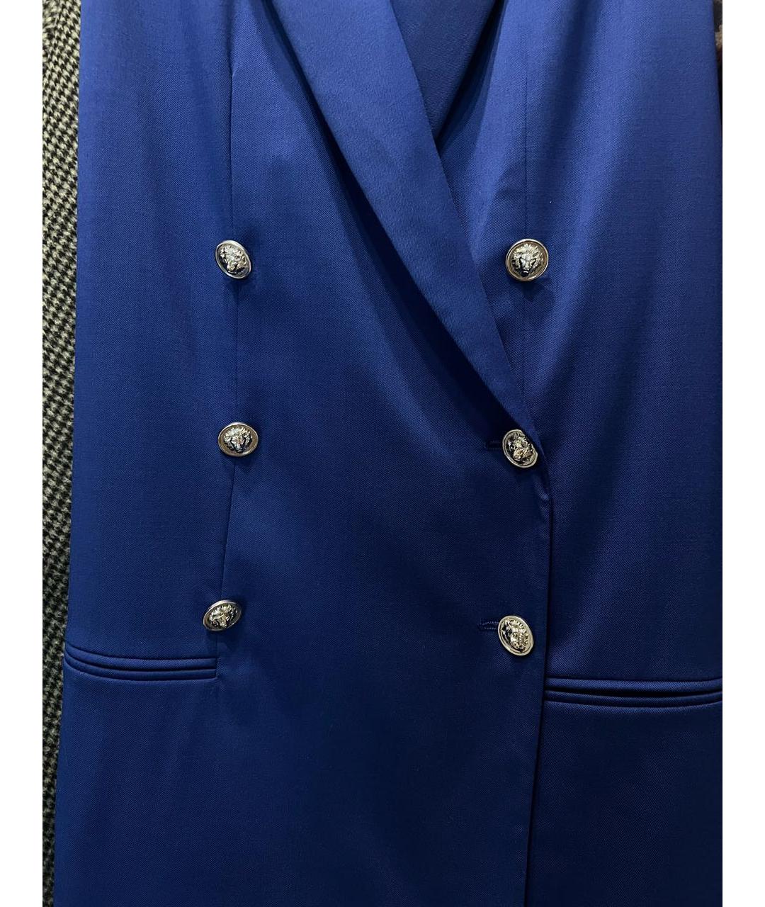 VERSUS VERSACE Синий полиэстеровый жилет, фото 2