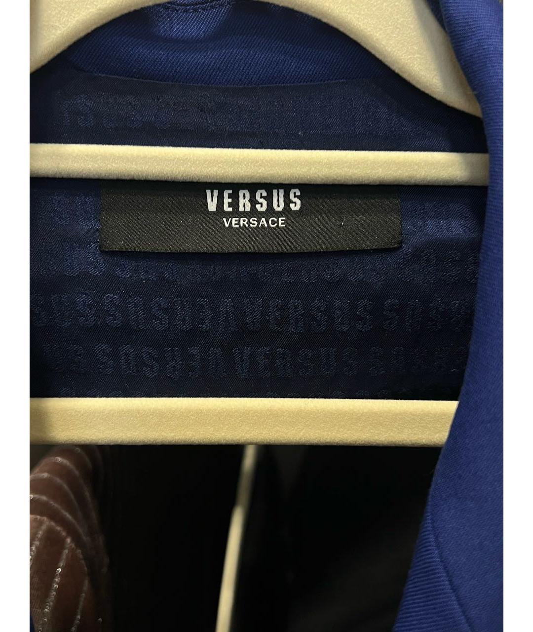 VERSUS VERSACE Синий полиэстеровый жилет, фото 4