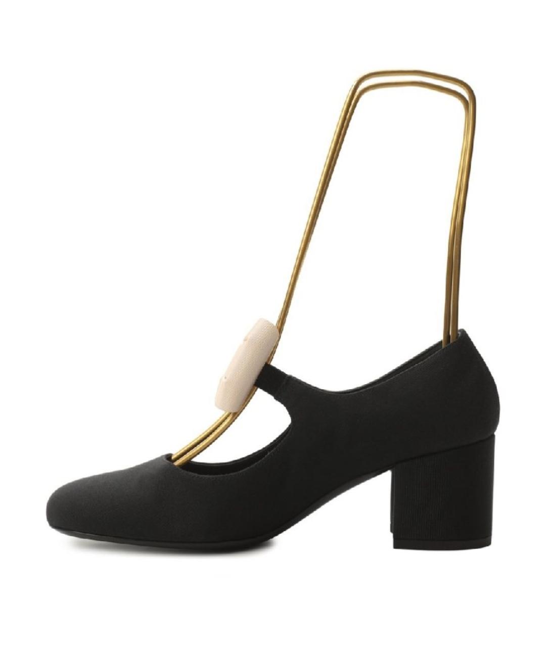 CHANEL Черные текстильные туфли, фото 2