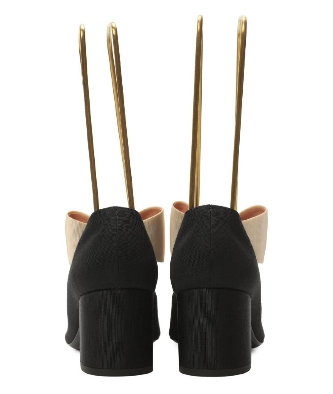 CHANEL Черные текстильные туфли, фото 5