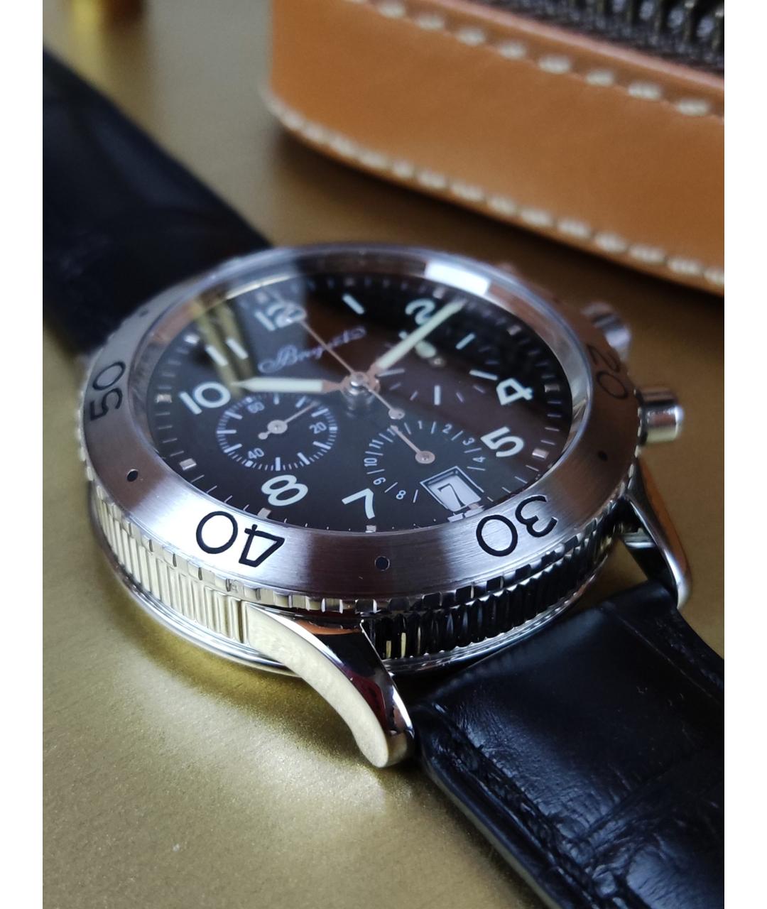 Breguet Черные металлические часы, фото 4