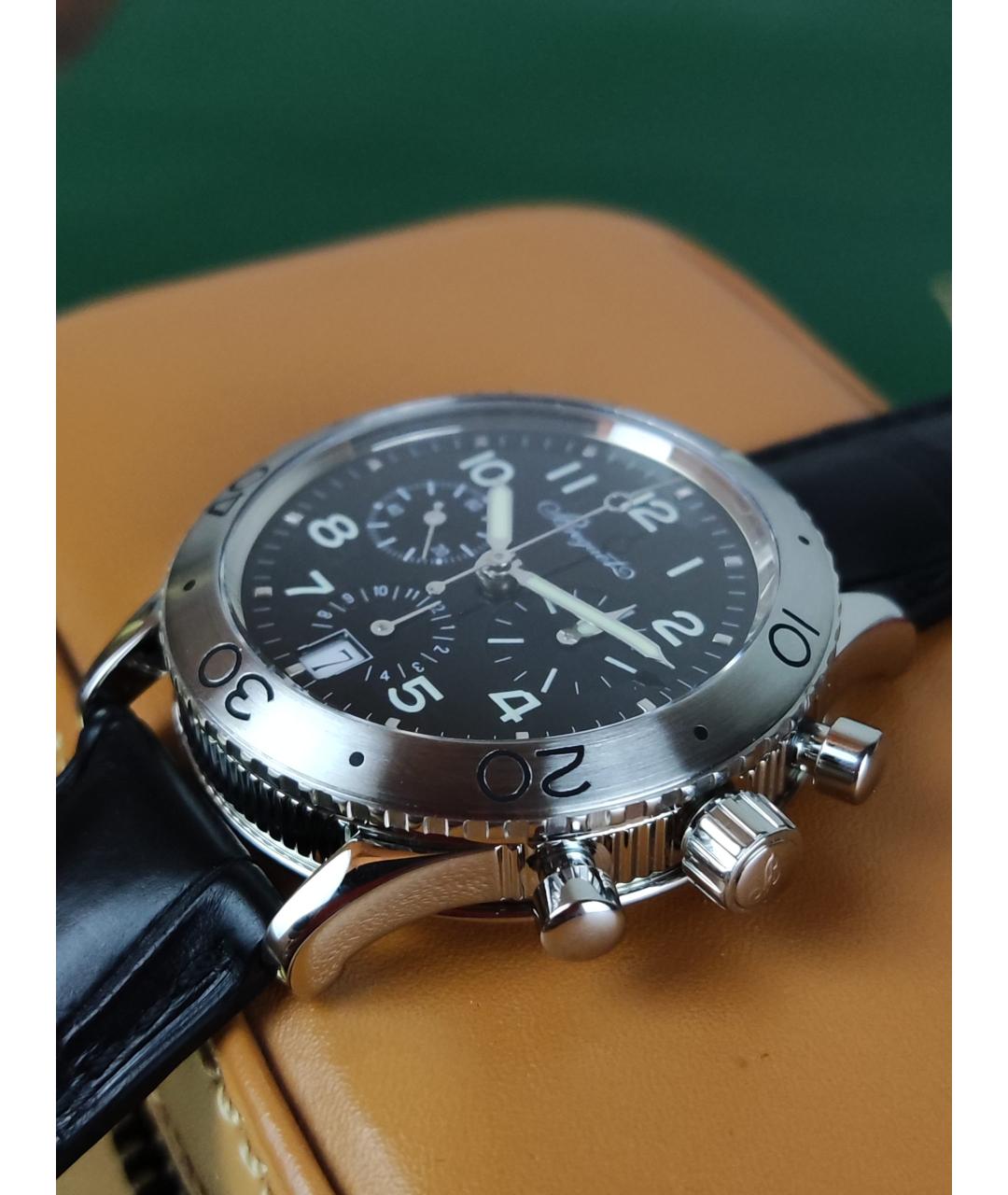 Breguet Черные металлические часы, фото 5