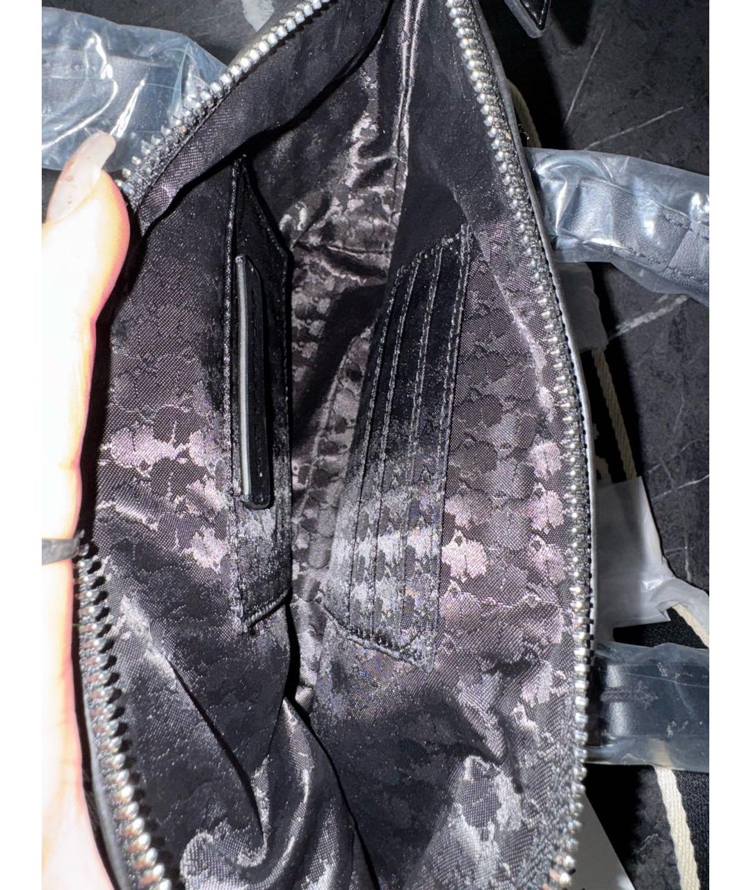 KARL LAGERFELD Черная тканевая сумка через плечо, фото 4