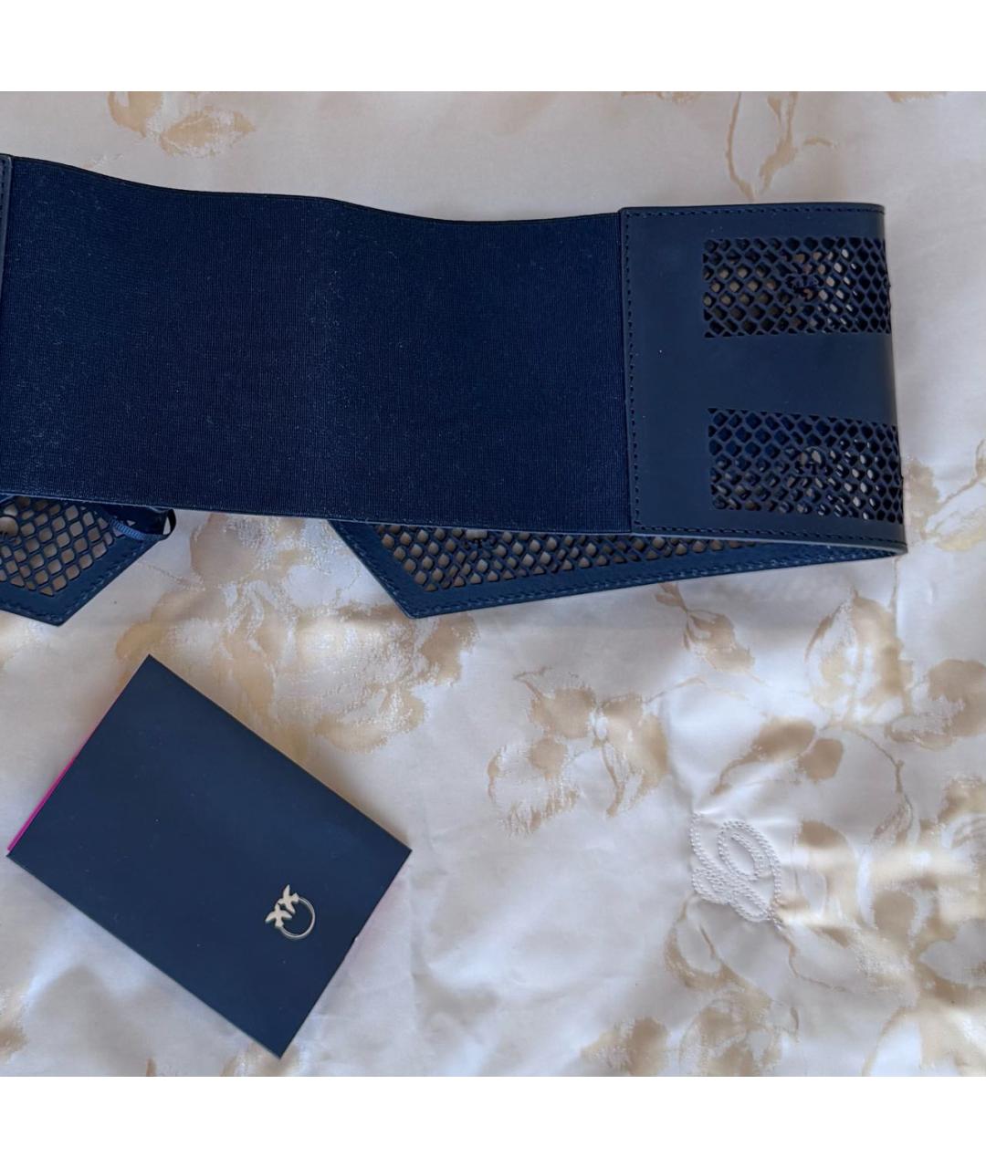 PINKO Черный кожаный ремень, фото 4