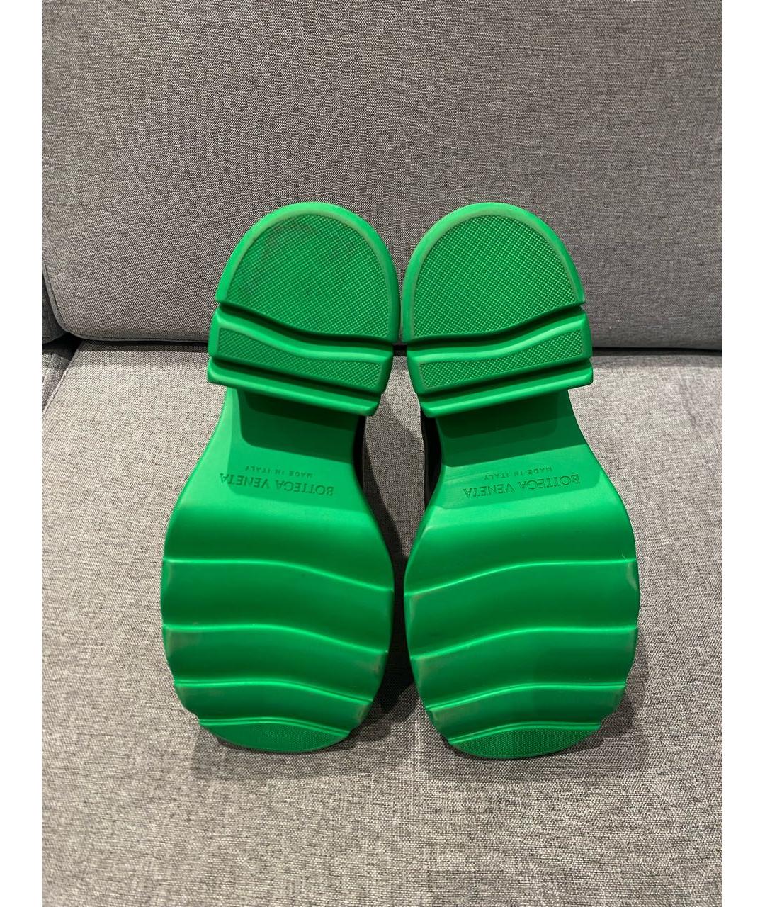 BOTTEGA VENETA Черные кожаные ботильоны, фото 7