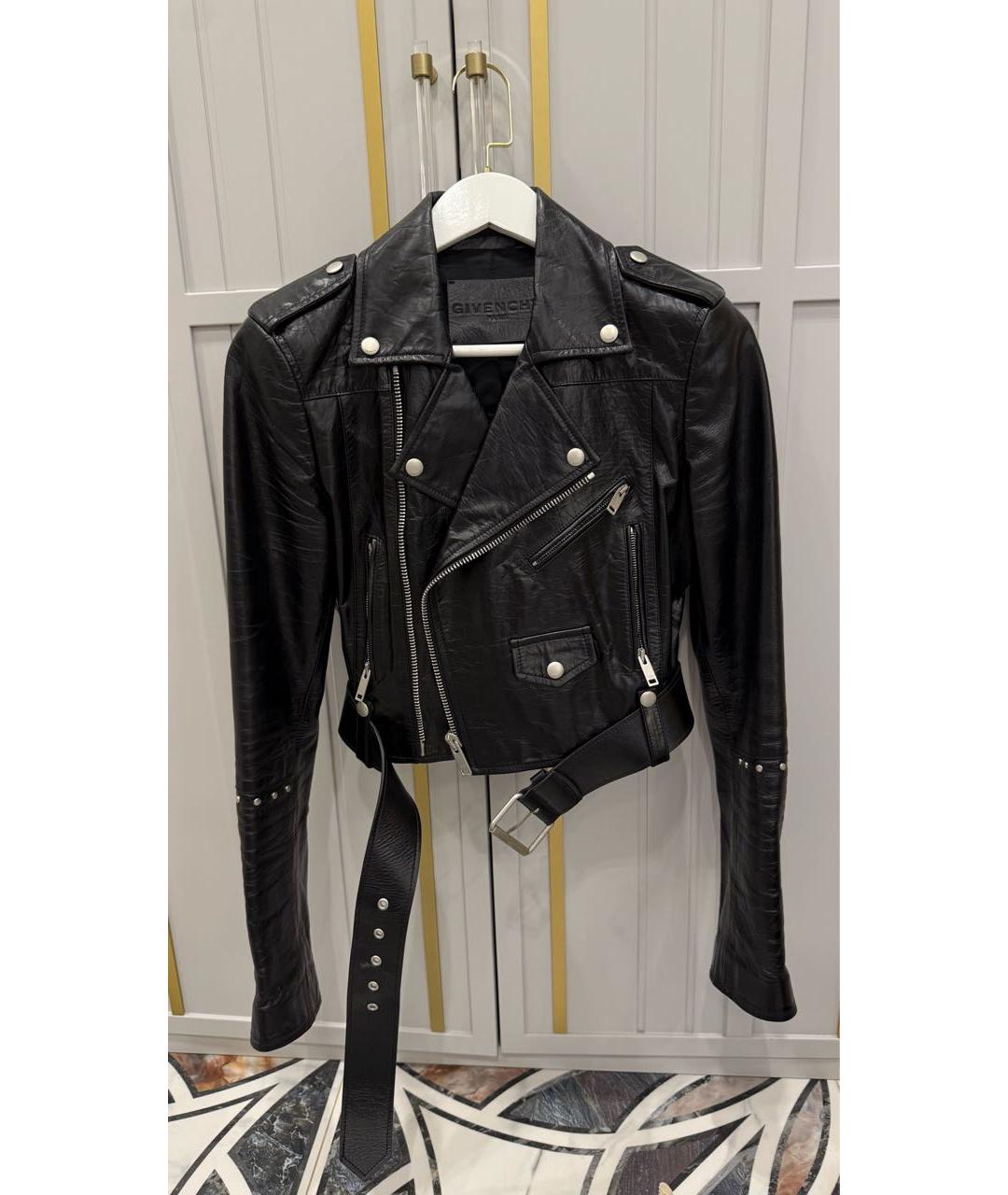 GIVENCHY Черная кожаная куртка, фото 2