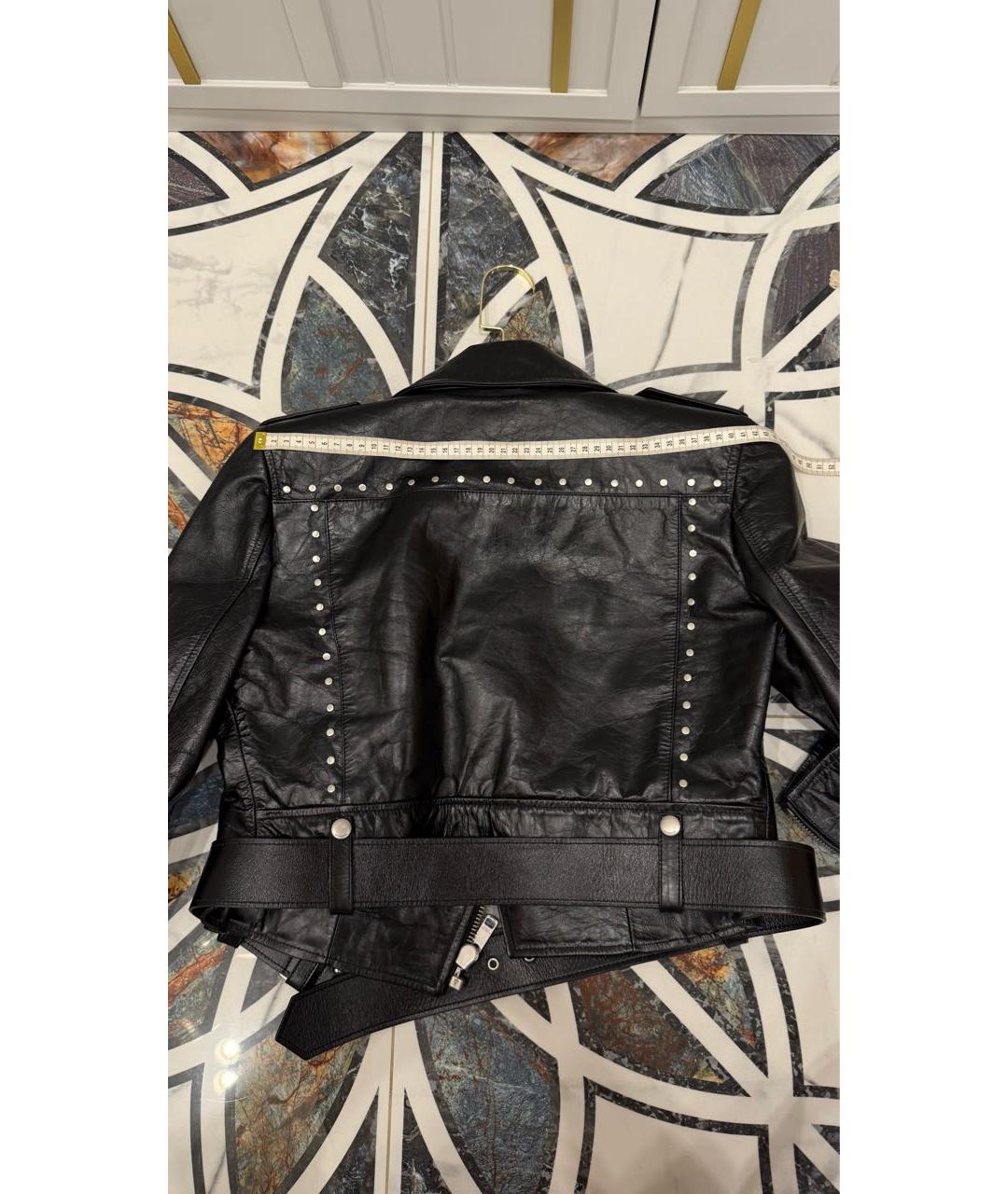 GIVENCHY Черная кожаная куртка, фото 5