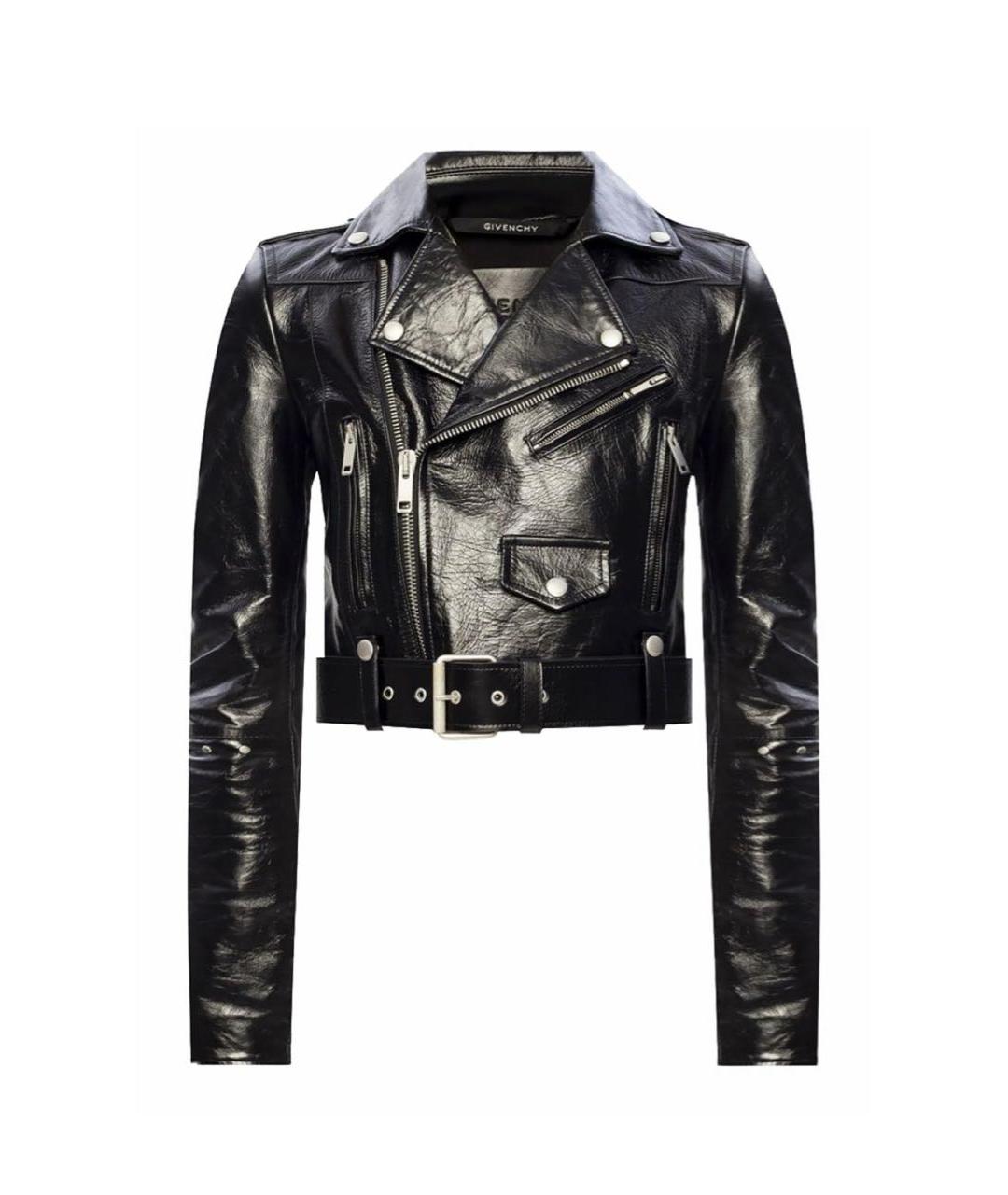 GIVENCHY Черная кожаная куртка, фото 1