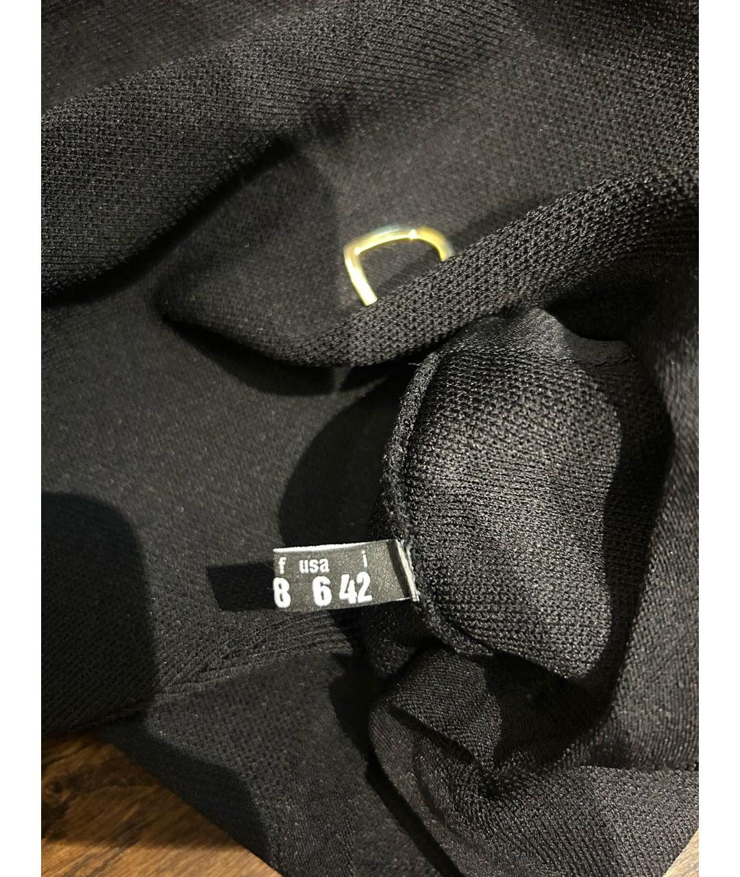 LOVE MOSCHINO Черное вискозное платье, фото 7