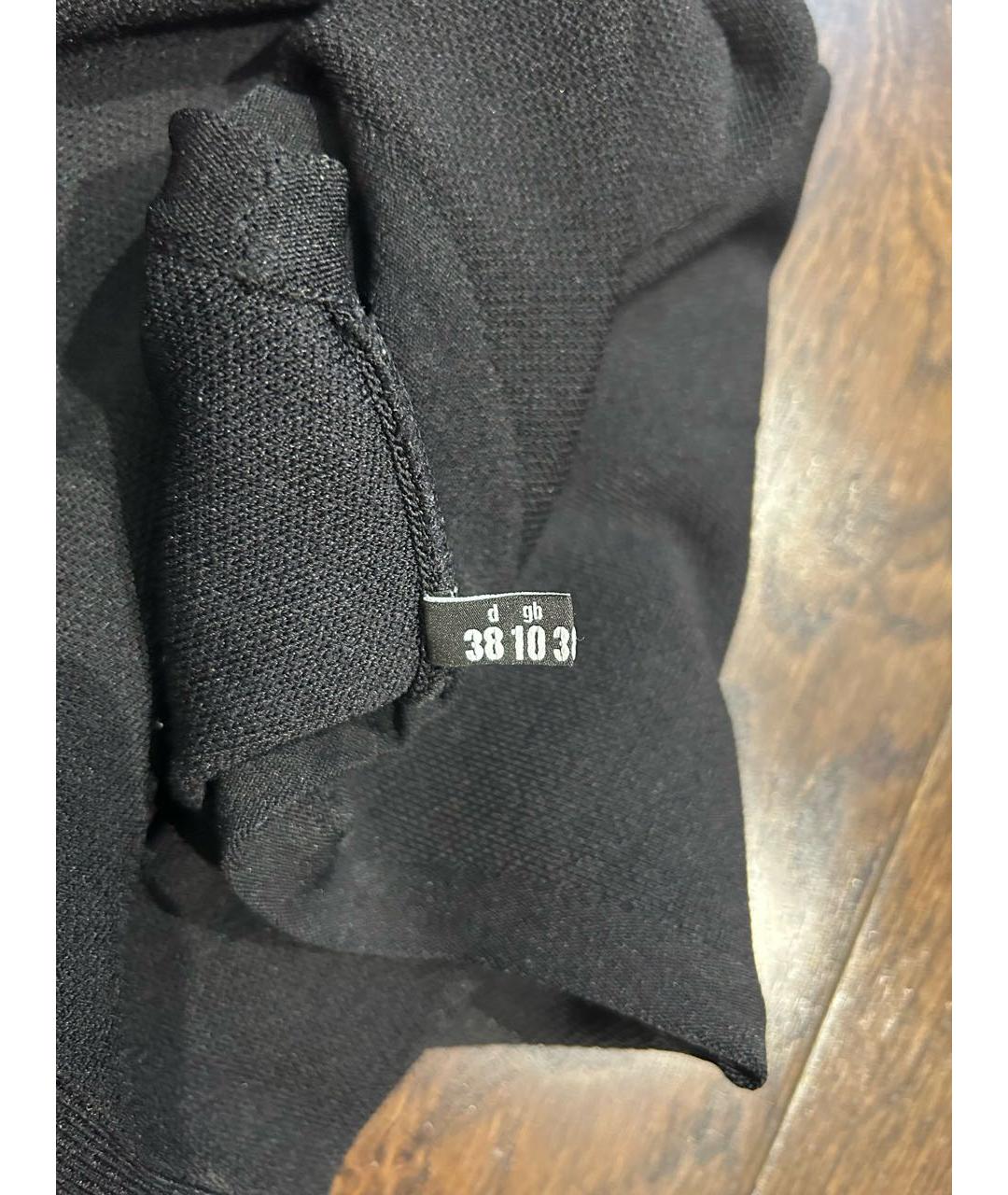 LOVE MOSCHINO Черное вискозное платье, фото 8