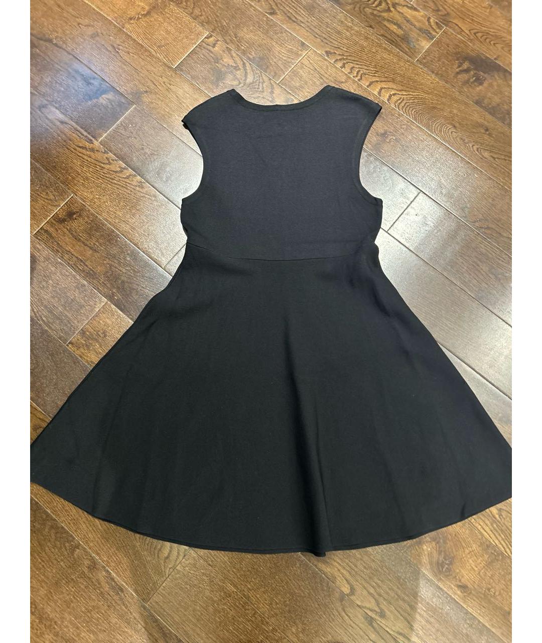 LOVE MOSCHINO Черное вискозное платье, фото 2