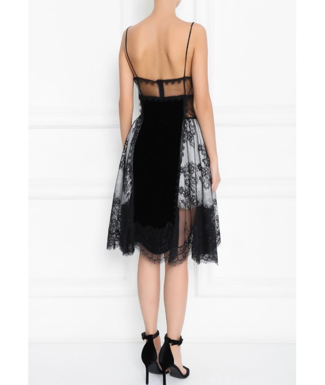 ERMANNO SCERVINO Черное вискозное коктейльное платье, фото 6