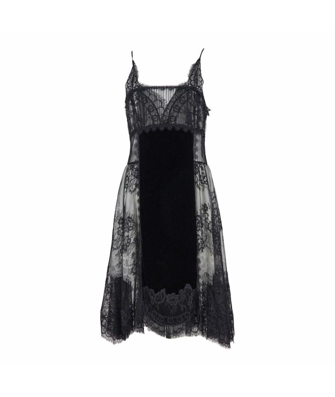 ERMANNO SCERVINO Черное вискозное коктейльное платье, фото 1