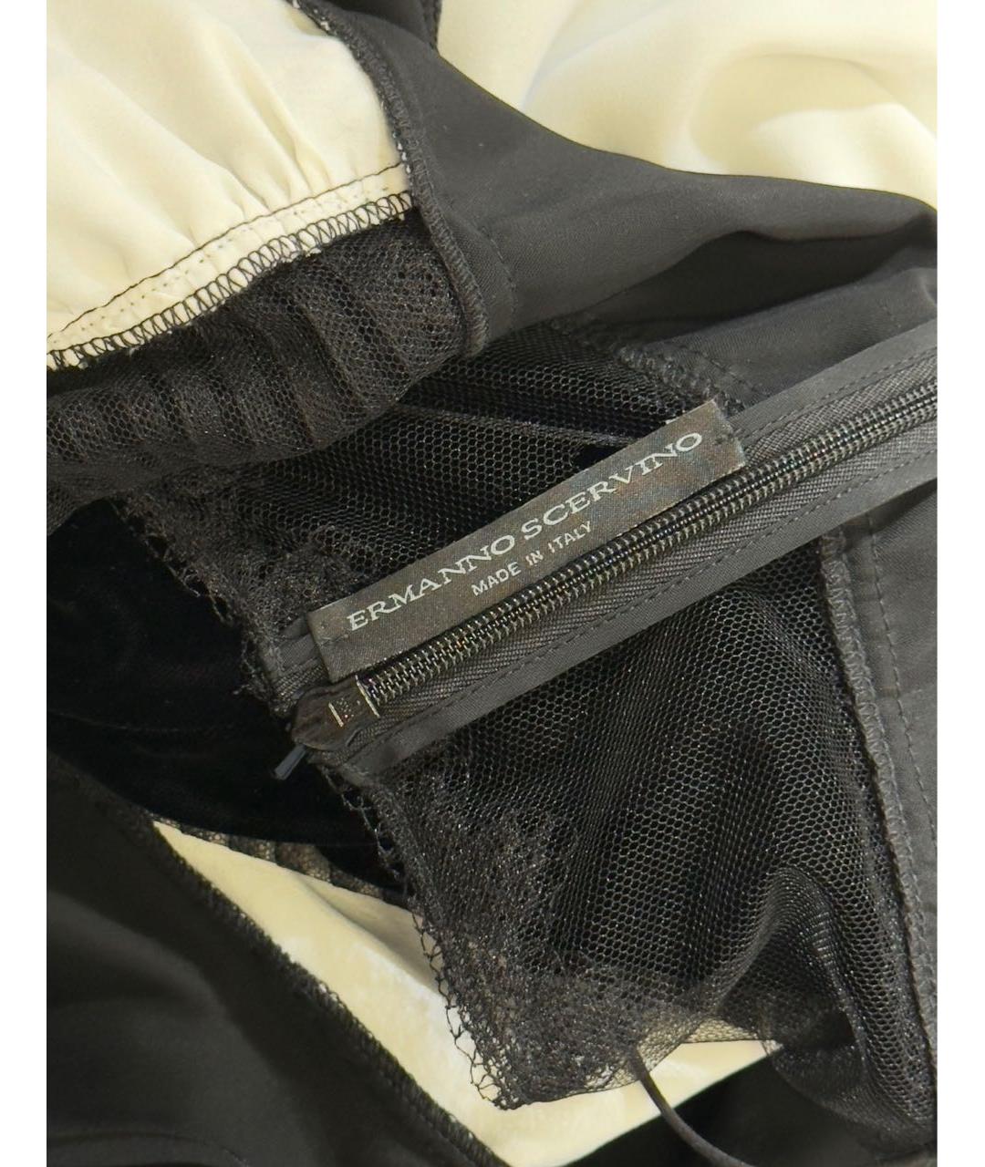 ERMANNO SCERVINO Черное вискозное коктейльное платье, фото 3