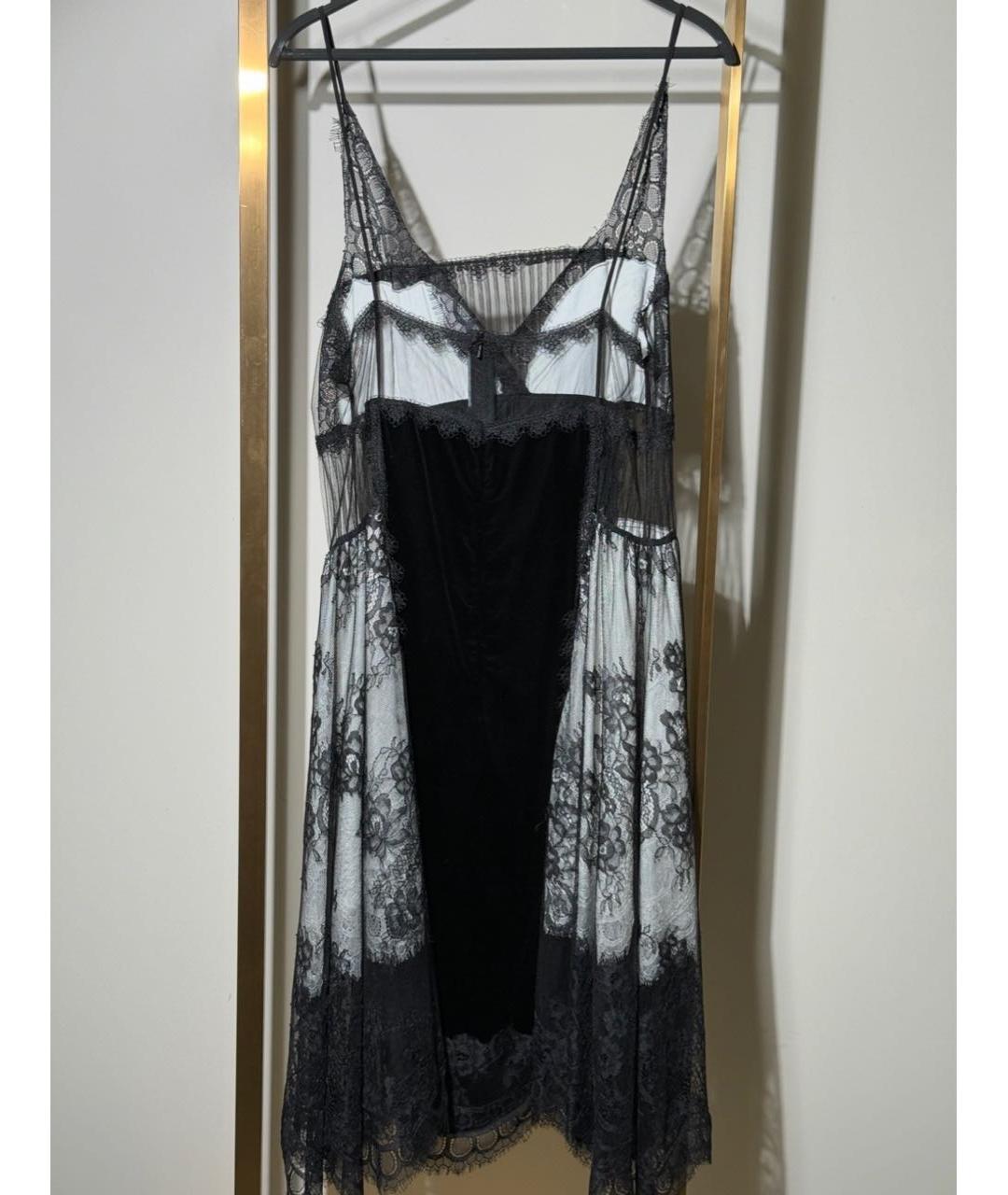 ERMANNO SCERVINO Черное вискозное коктейльное платье, фото 2