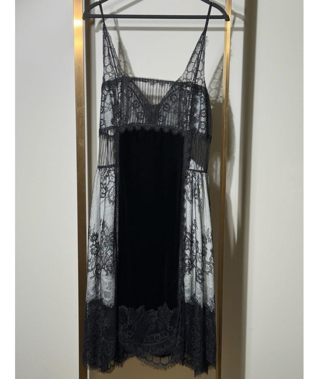 ERMANNO SCERVINO Черное вискозное коктейльное платье, фото 7