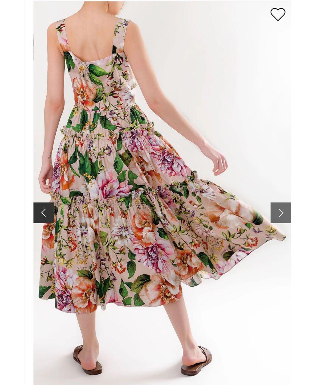 DOLCE&GABBANA Мульти хлопковый сарафан, фото 6