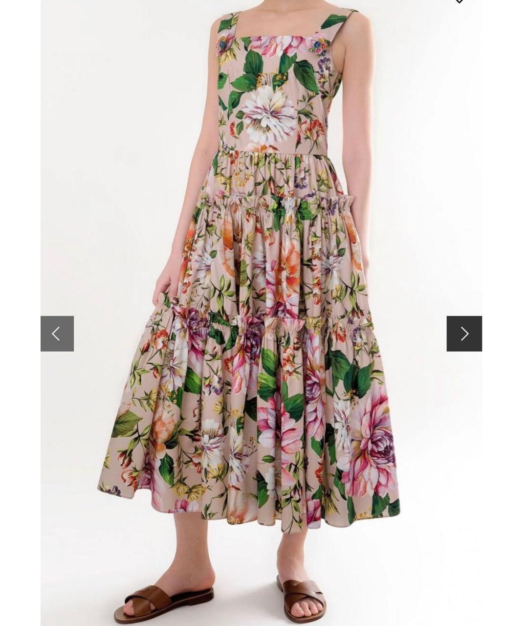 DOLCE&GABBANA Мульти хлопковый сарафан, фото 5