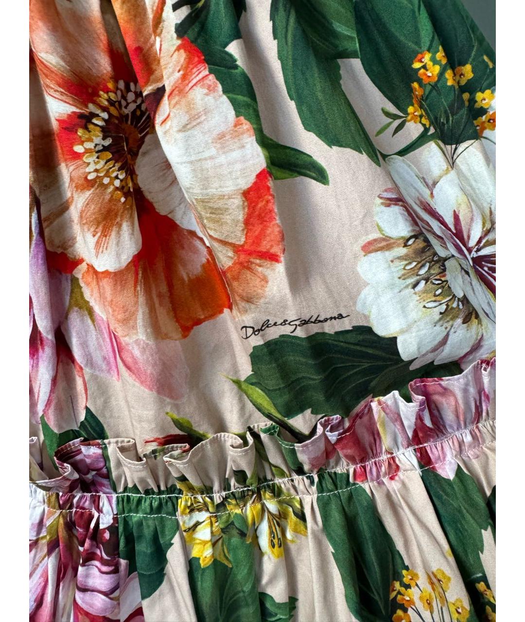 DOLCE&GABBANA Мульти хлопковый сарафан, фото 8