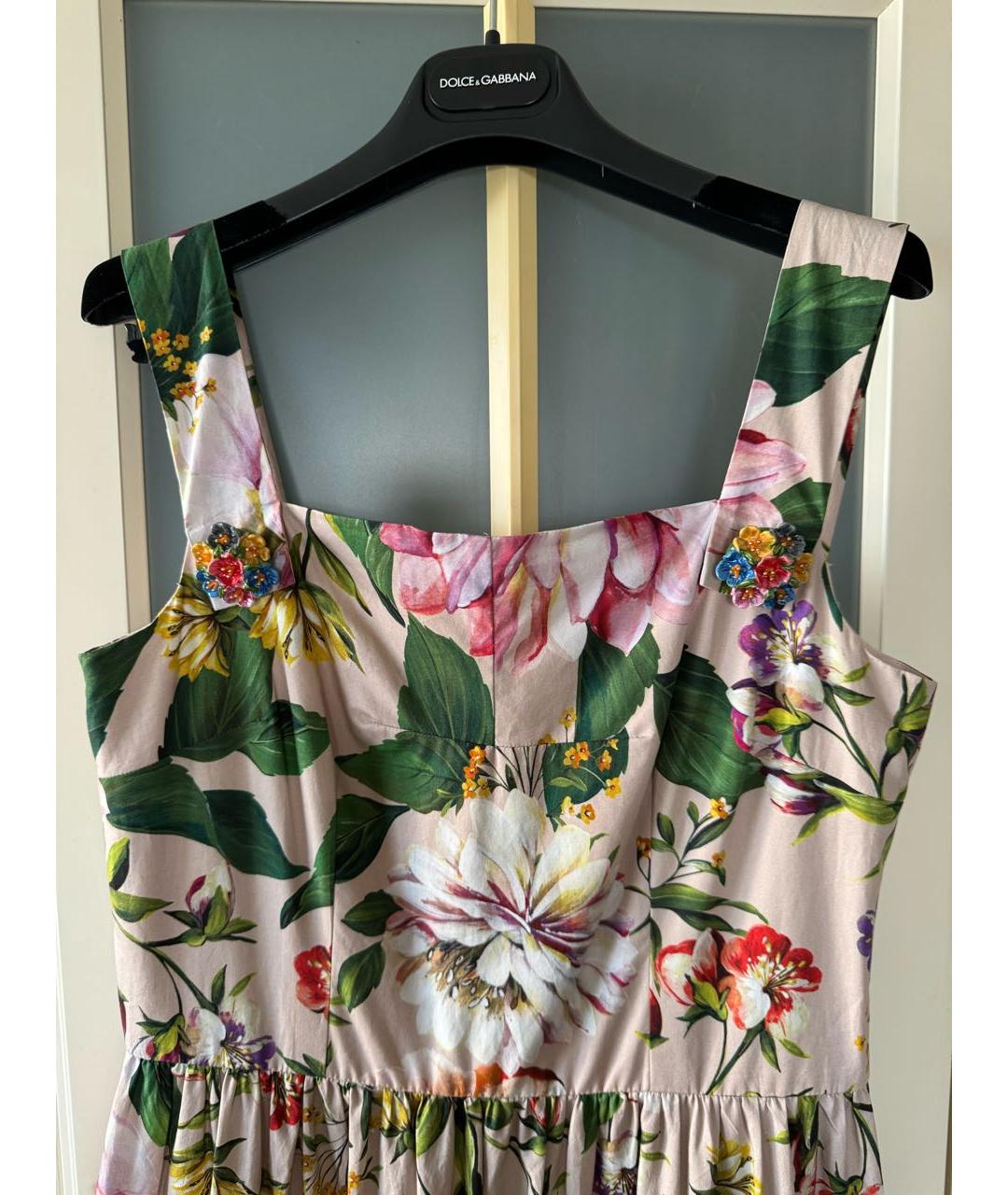 DOLCE&GABBANA Мульти хлопковый сарафан, фото 3