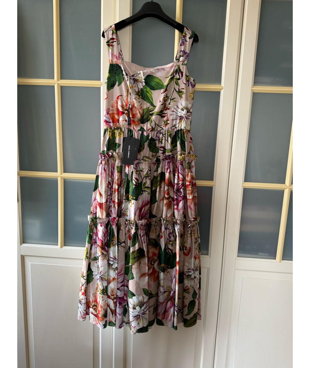 DOLCE&GABBANA Мульти хлопковый сарафан, фото 2