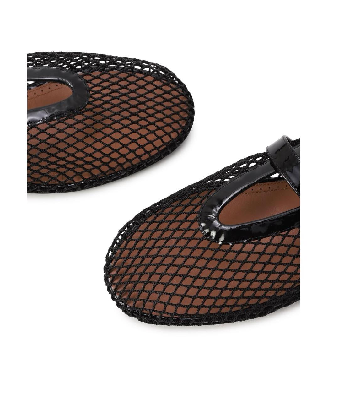 ALAIA Черные кожаные балетки, фото 3