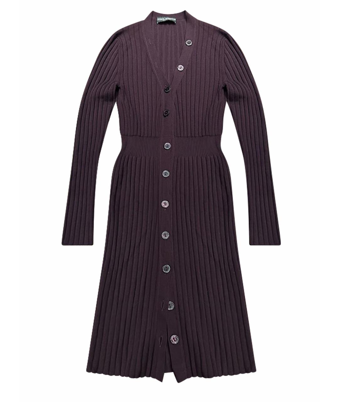 DOLCE&GABBANA Бордовое шерстяное платье, фото 1