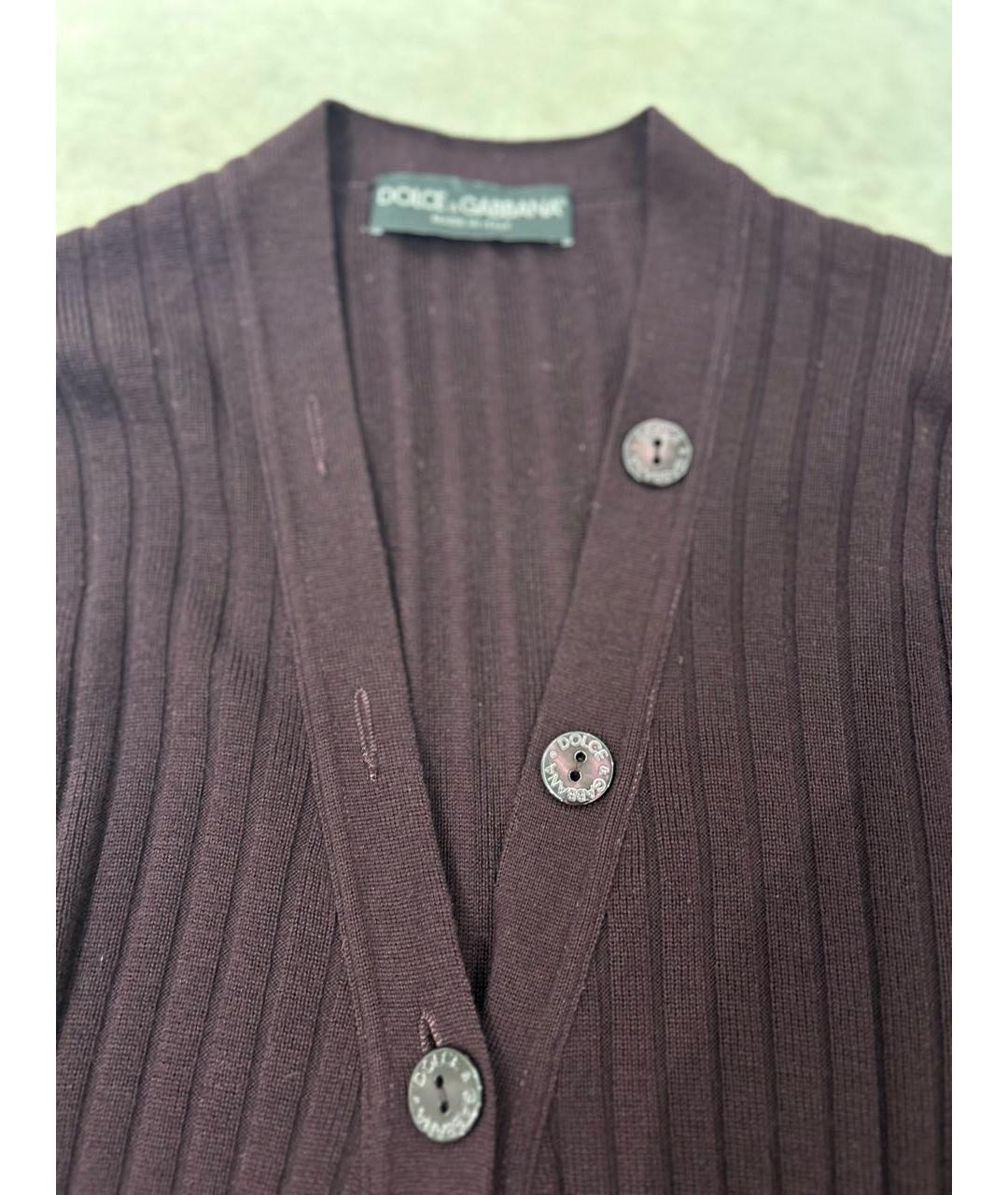 DOLCE&GABBANA Бордовое шерстяное платье, фото 8