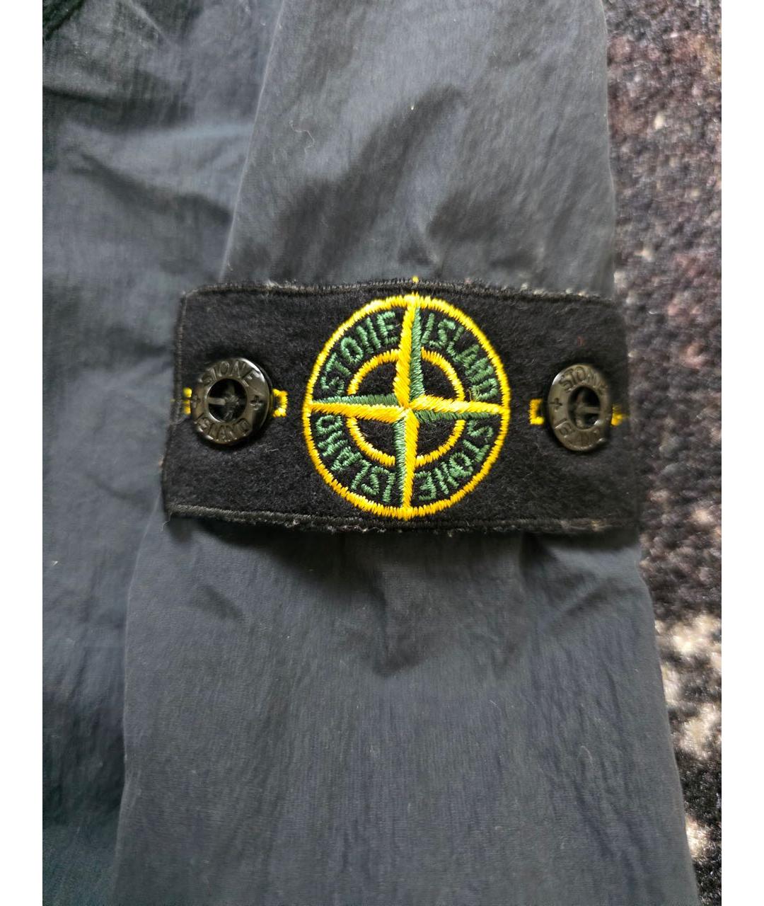 STONE ISLAND Темно-синяя полиамидовая куртка, фото 5