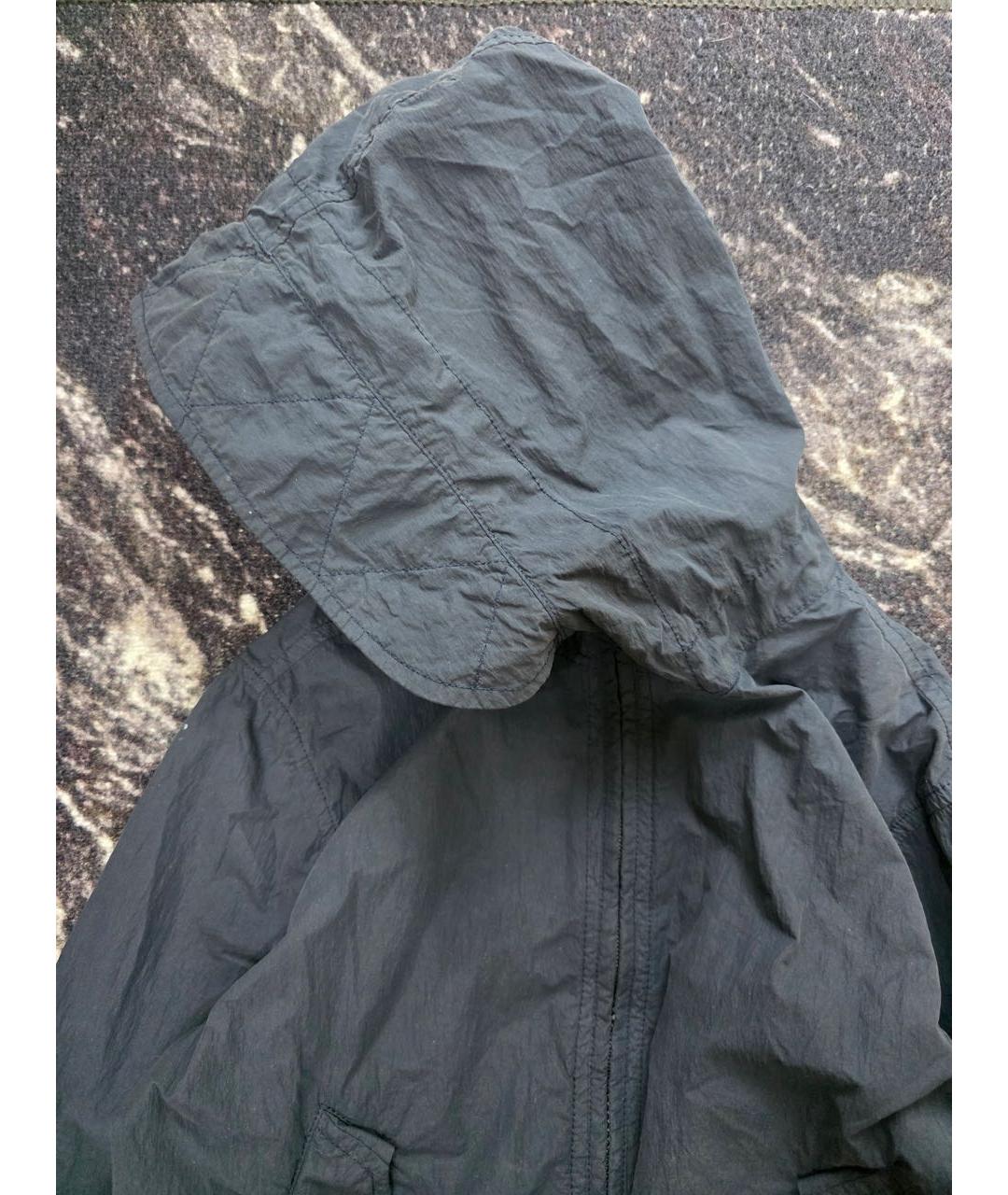 STONE ISLAND Темно-синяя полиамидовая куртка, фото 4