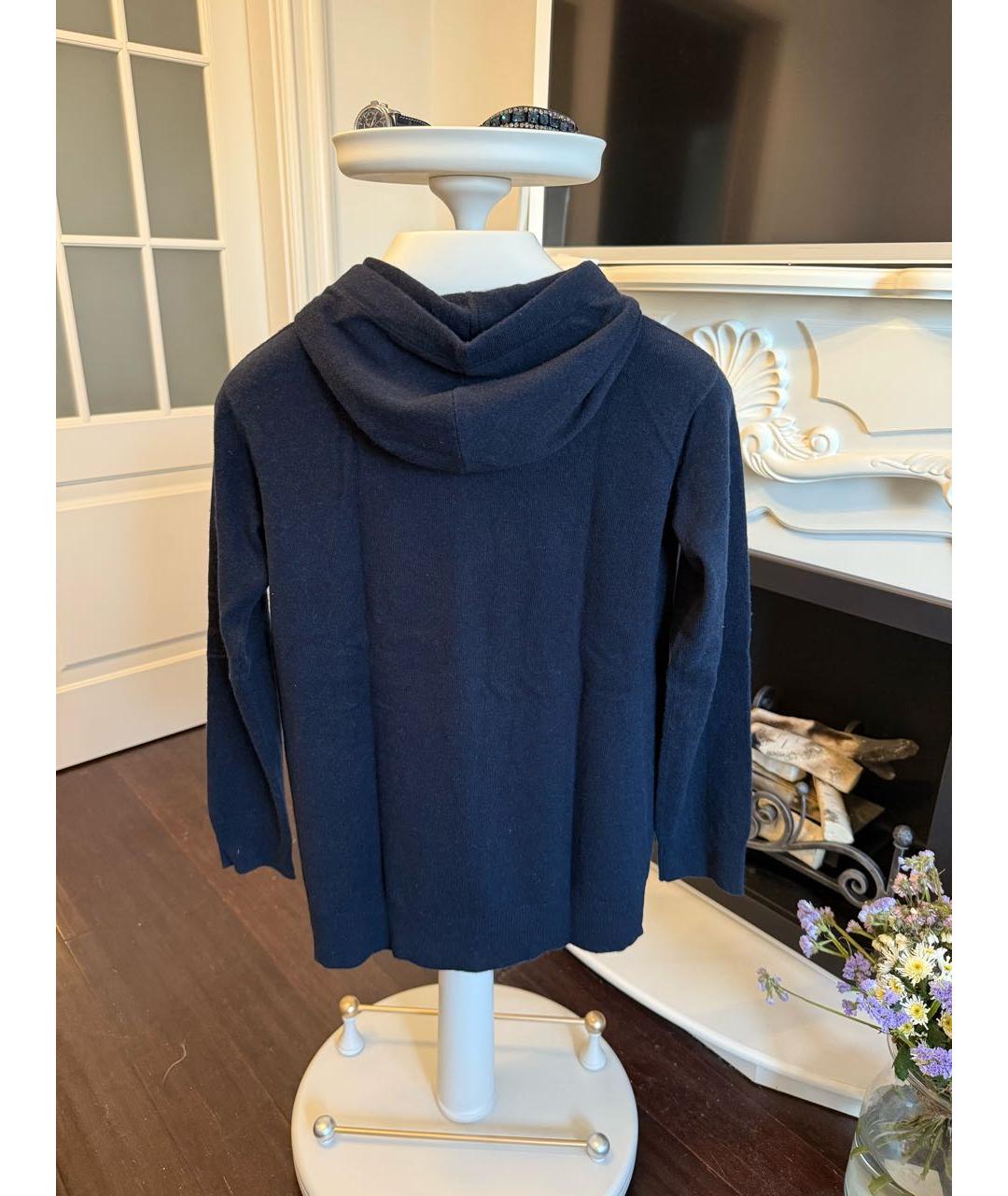 MAX MARA Темно-синий шерстяной джемпер / свитер, фото 2