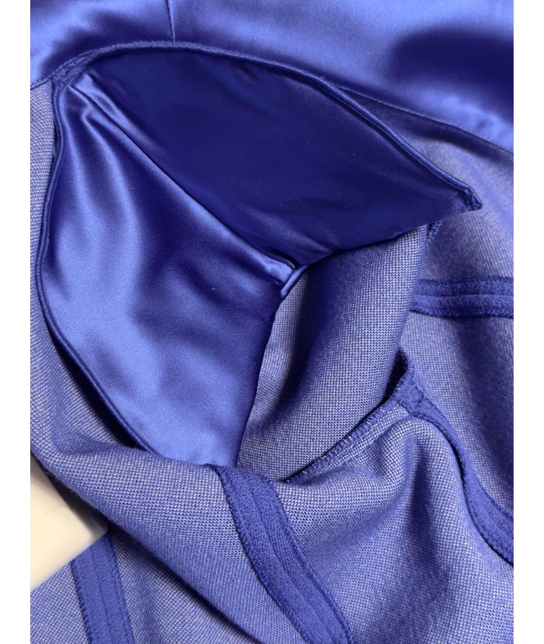 ARMANI COLLEZIONI Синий шерстяной жакет/пиджак, фото 5