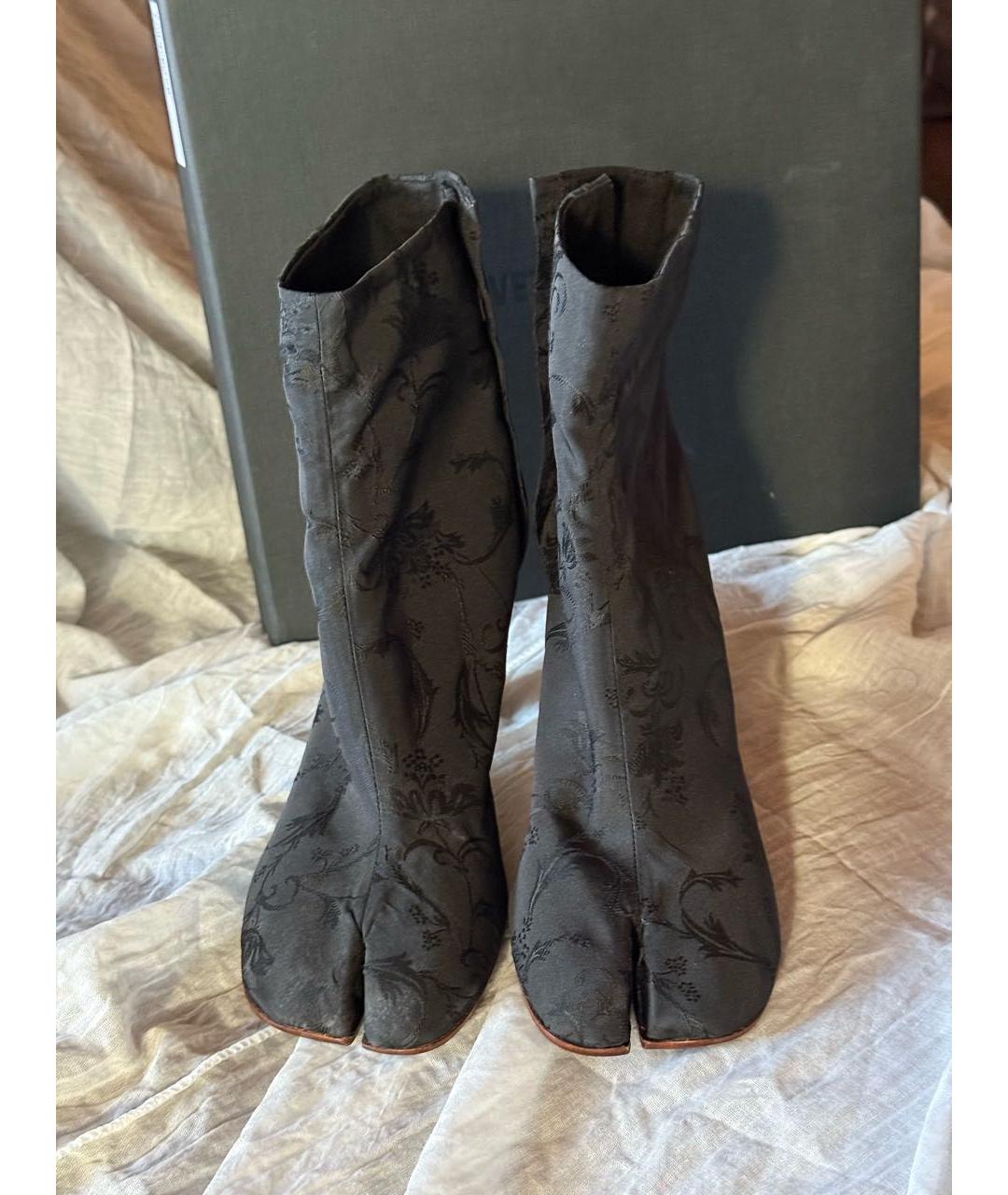 VETEMENTS Черные текстильные ботильоны, фото 3