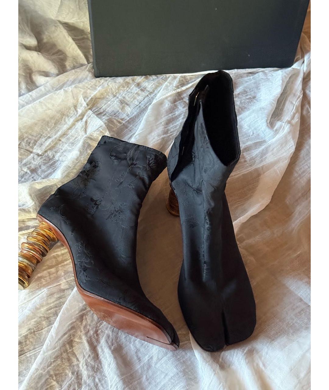 VETEMENTS Черные текстильные ботильоны, фото 7