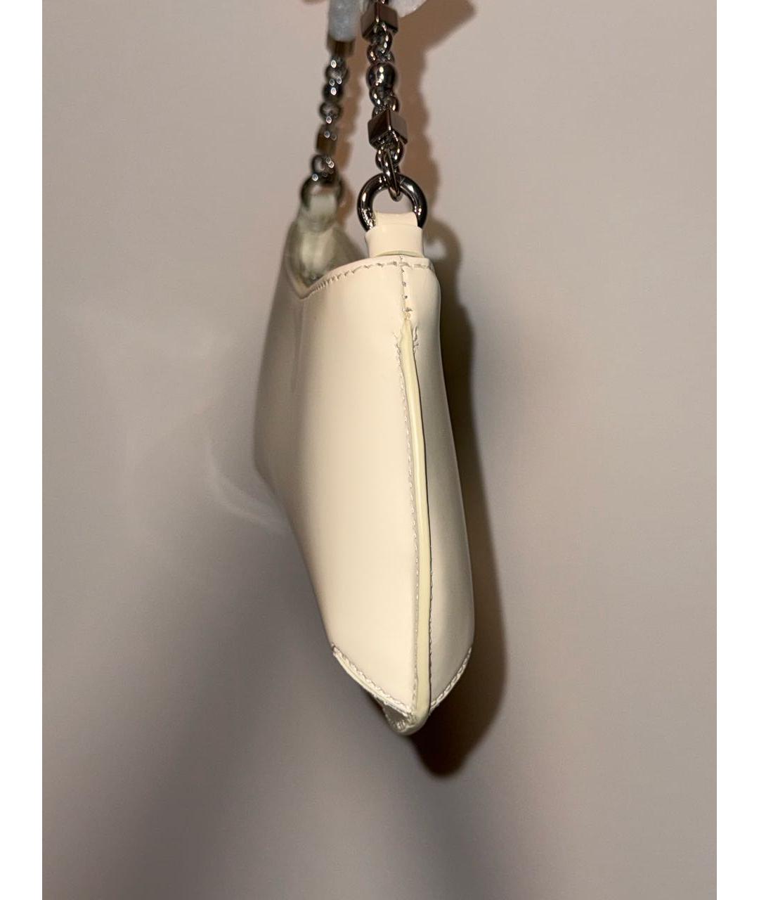 JACQUEMUS Белая кожаная сумка с короткими ручками, фото 7