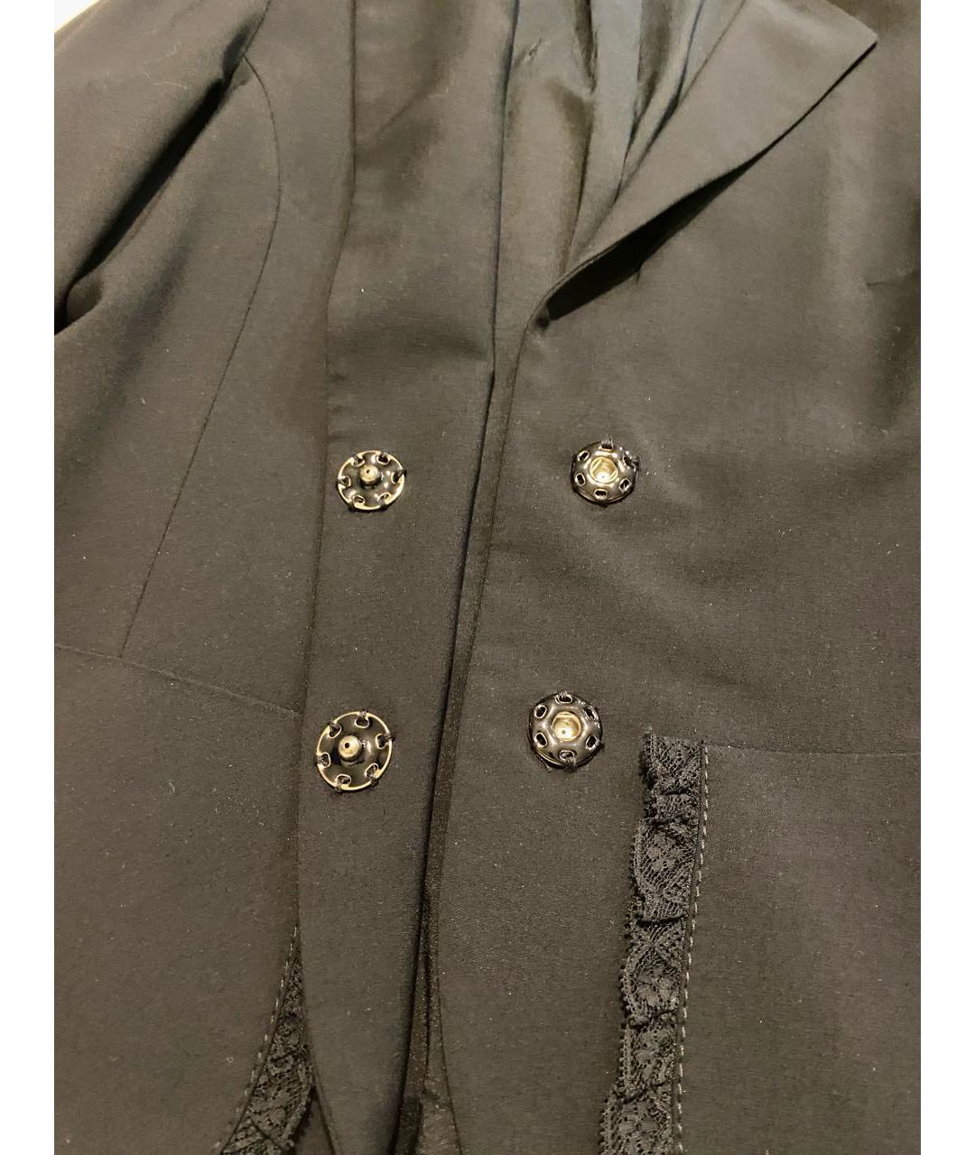 RED VALENTINO Черный шерстяной жакет/пиджак, фото 4