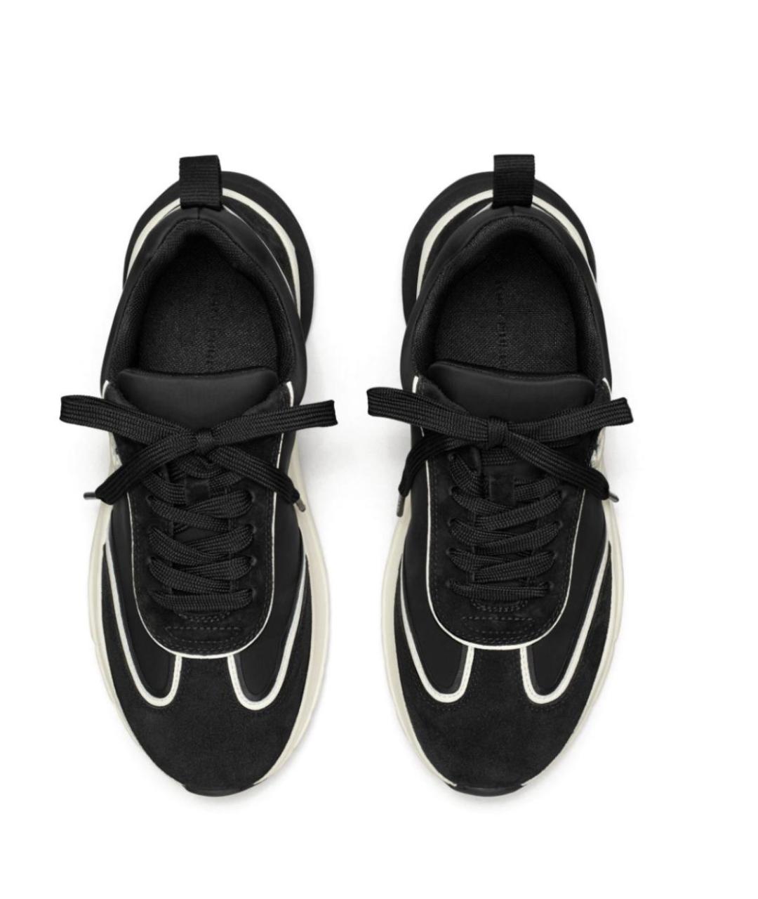 TORY BURCH Черные кожаные кроссовки, фото 4