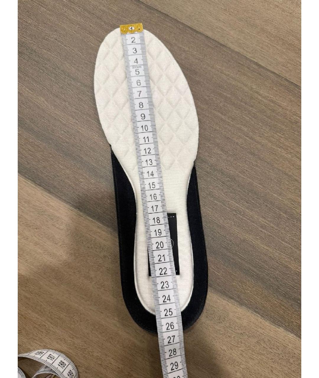 CHANEL Черные кожаные кроссовки, фото 3