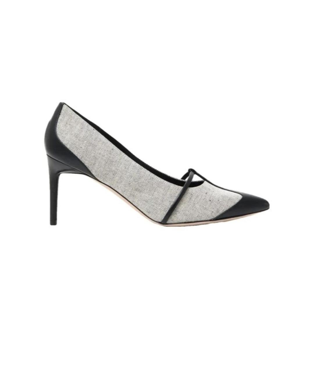 MAX MARA Серые кожаные туфли, фото 9