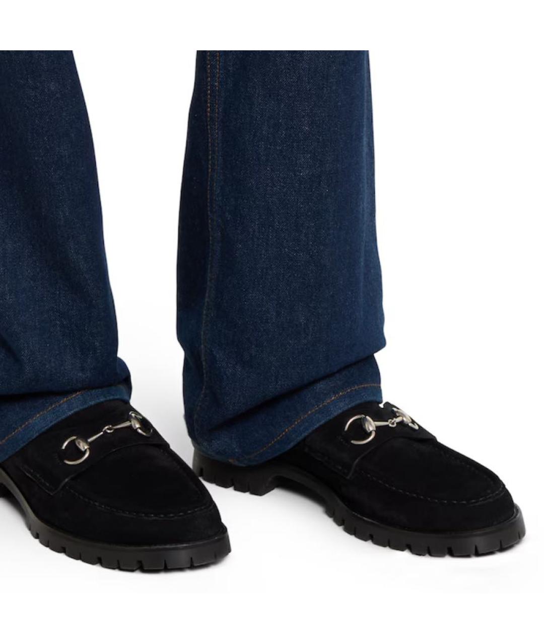 GUCCI Черные мокасины, фото 3