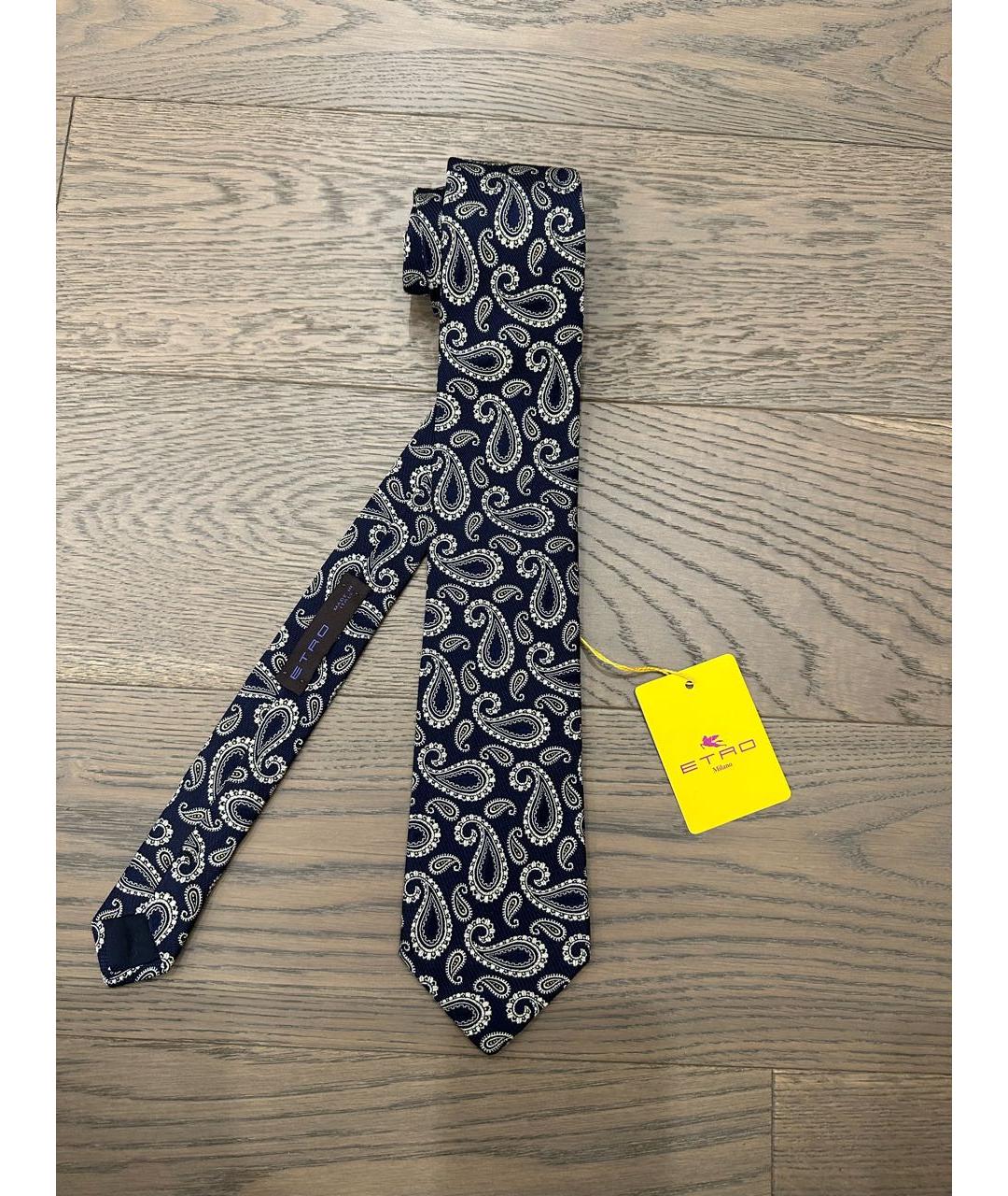 ETRO Синий шелковый галстук, фото 6