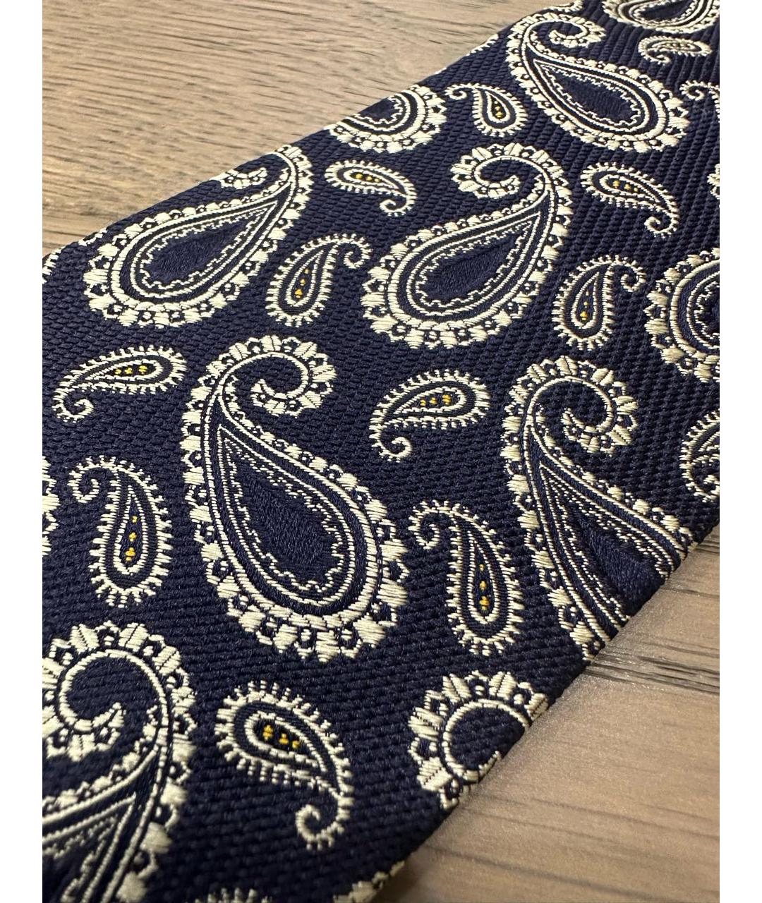 ETRO Синий шелковый галстук, фото 4